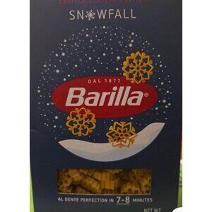 Barilla Snowfall Christmas Snowflake Pasta 12 oz Box SEALED New